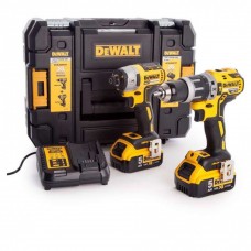 Dewalt DCK266P2 Σετ Κρουστικό Δραπανοκατσάβιδο & Παλμικό Κατσαβίδι 18V με 2 Μπαταρίες 5Ah και Θήκη